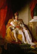 Friedrich von Amerling Emperor Franz I. of Austria wearing the Austrians imperial robes oil on canvas